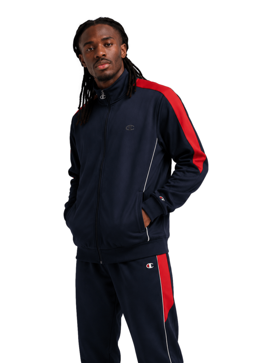 Agasalho Conjunto Tracksuit Champion Active Two Tone - Vermelho- LTK001B - Ale Imports