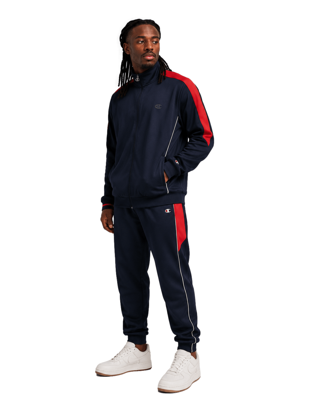 Agasalho Conjunto Tracksuit Champion Active Two Tone - Vermelho- LTK001B - Ale Imports