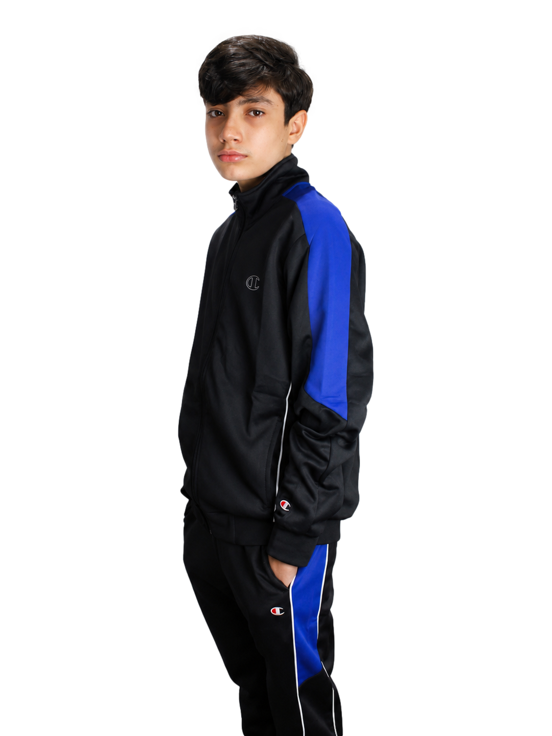 Agasalho Conjunto Masculino Tracksuit Champion Active Two Tone - Preto LTK001B