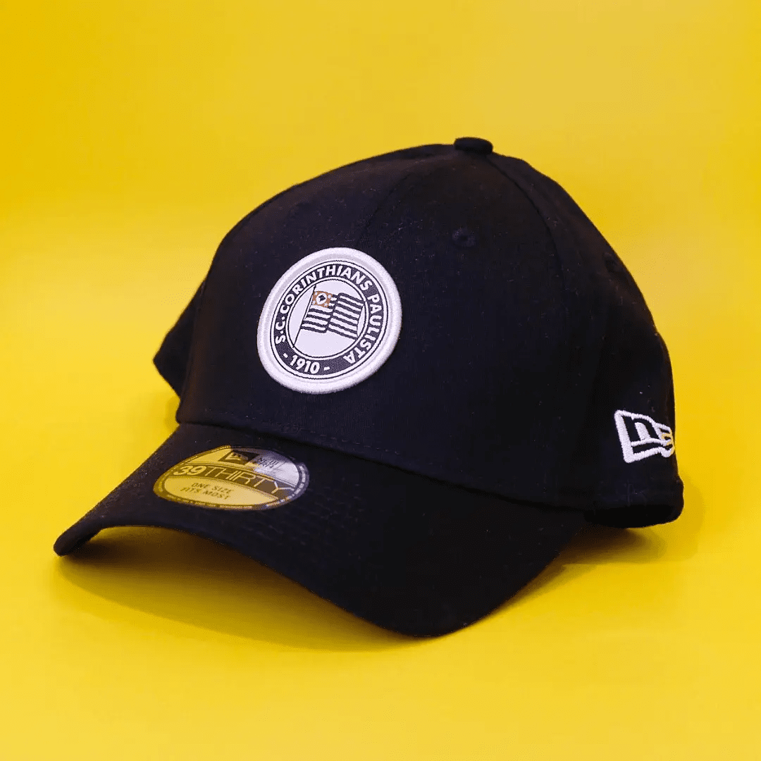 Boné New Era Corinthians Preto e Branco - Ale Imports