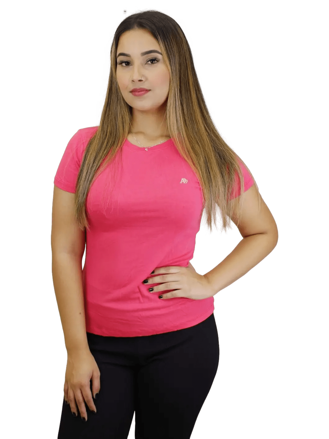Camiseta Aeropostale Feminina - rosa - Ale Imports