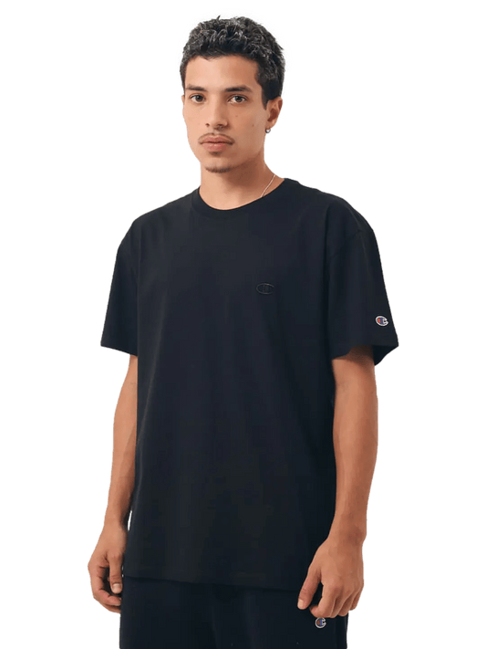 Camiseta Champion Athletic Logo C Bordado Masculina - Preta - Ale Imports
