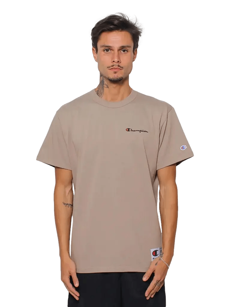CAMISETA CHAMPION - BORDADA - MARRON - Ale Imports