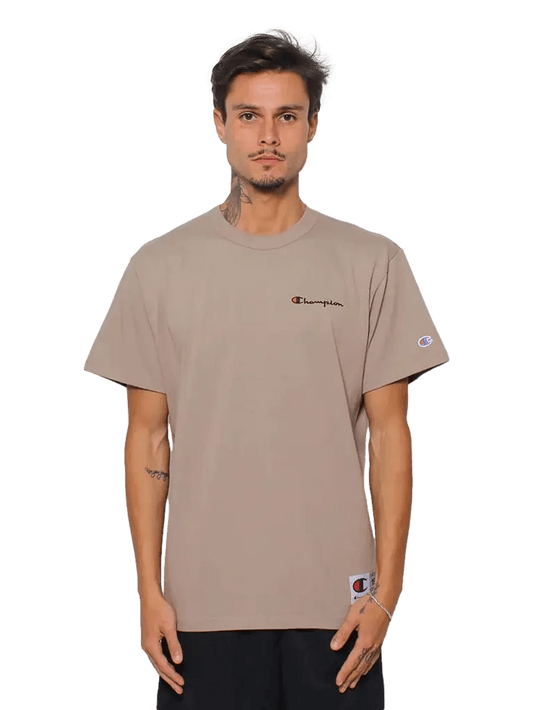 CAMISETA CHAMPION - BORDADA - MARRON - Ale Imports