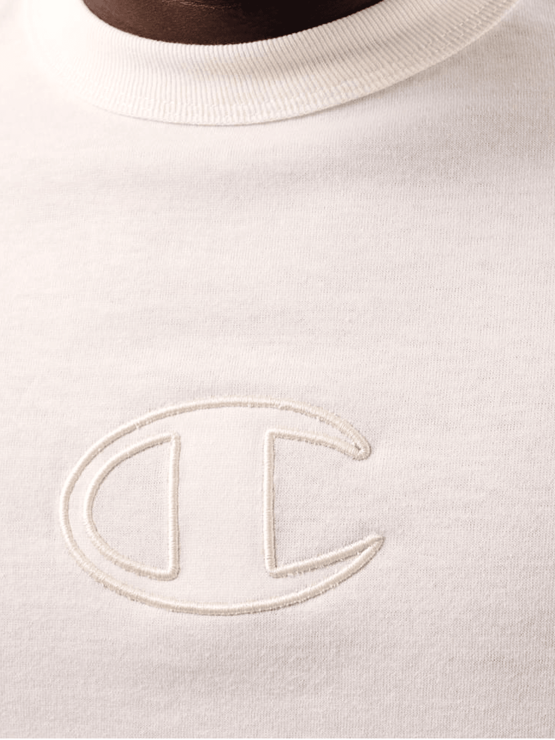 Camiseta Champion Masculina Life C Logo 3D Bordado — Off-White - Ale Imports