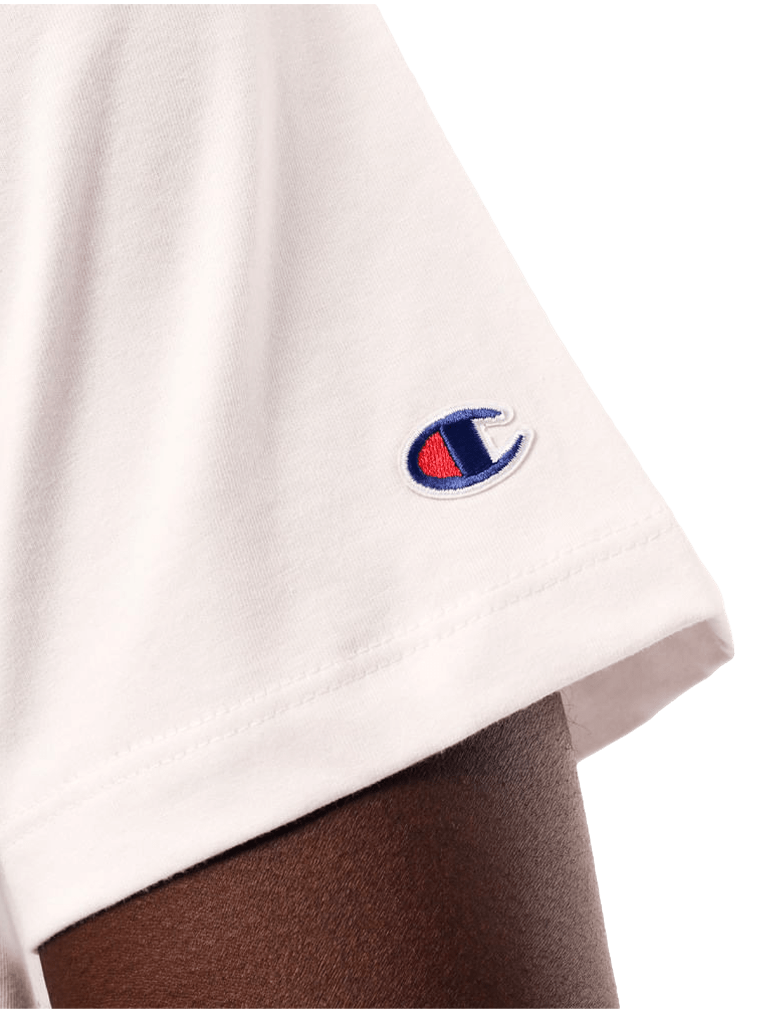 Camiseta Champion Masculina Life C Logo 3D Bordado — Off-White - Ale Imports