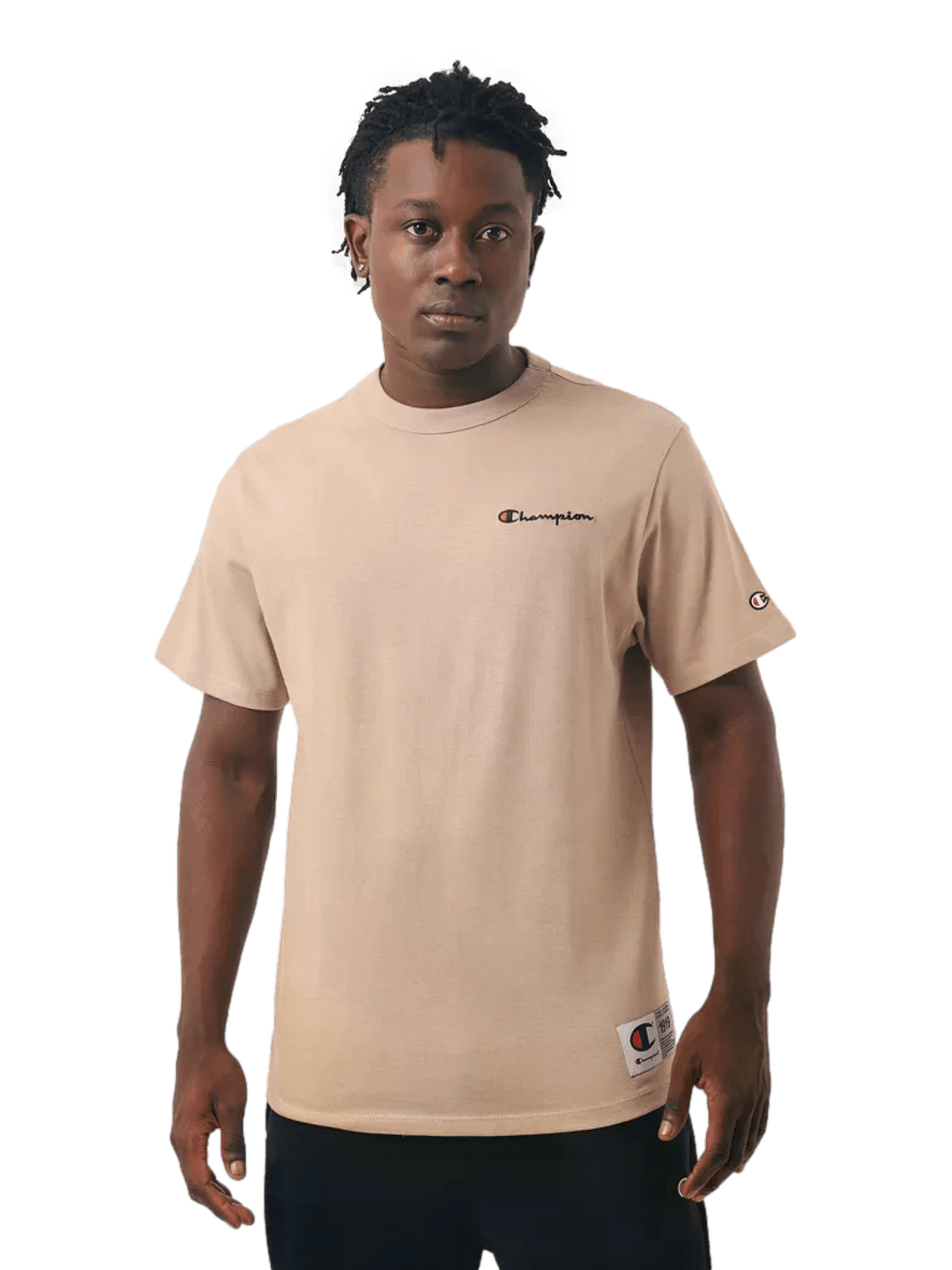 Camiseta Champion Masculina Life Mini Logo Script Emb - Marron - Ale Imports