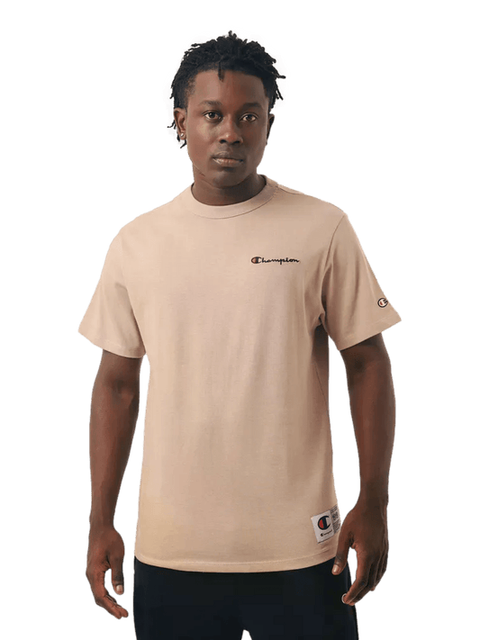 Camiseta Champion Masculina Life Mini Logo Script Emb - Marron - Ale Imports