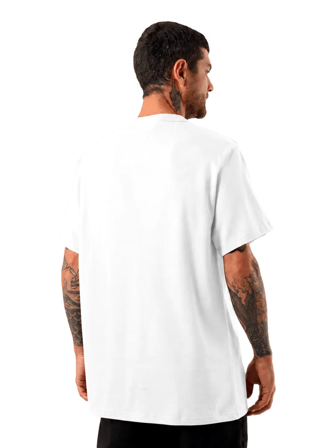 Camiseta Champion Masculina Life Script Logo Emb - Branca - Ale Imports