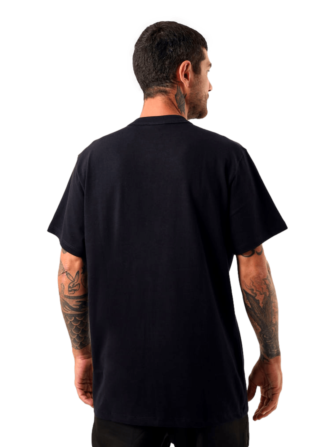 Camiseta Champion Masculina Life Script Logo Emb - Preta - Ale Imports
