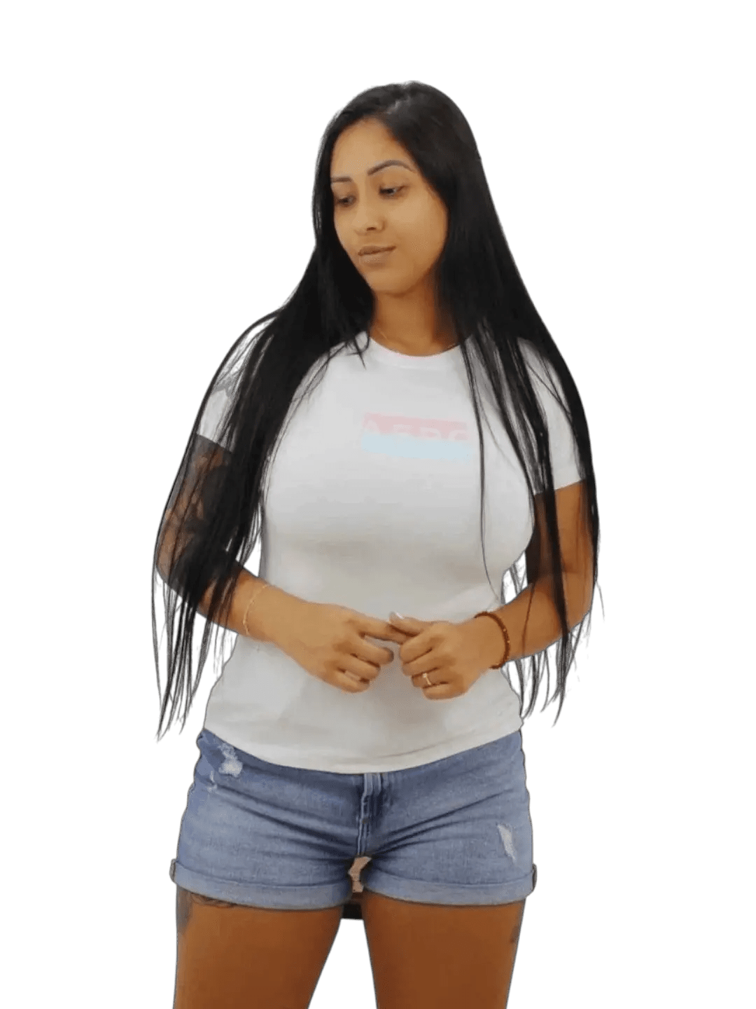 Camiseta feminina Aeropostale - Branca - Ale Imports