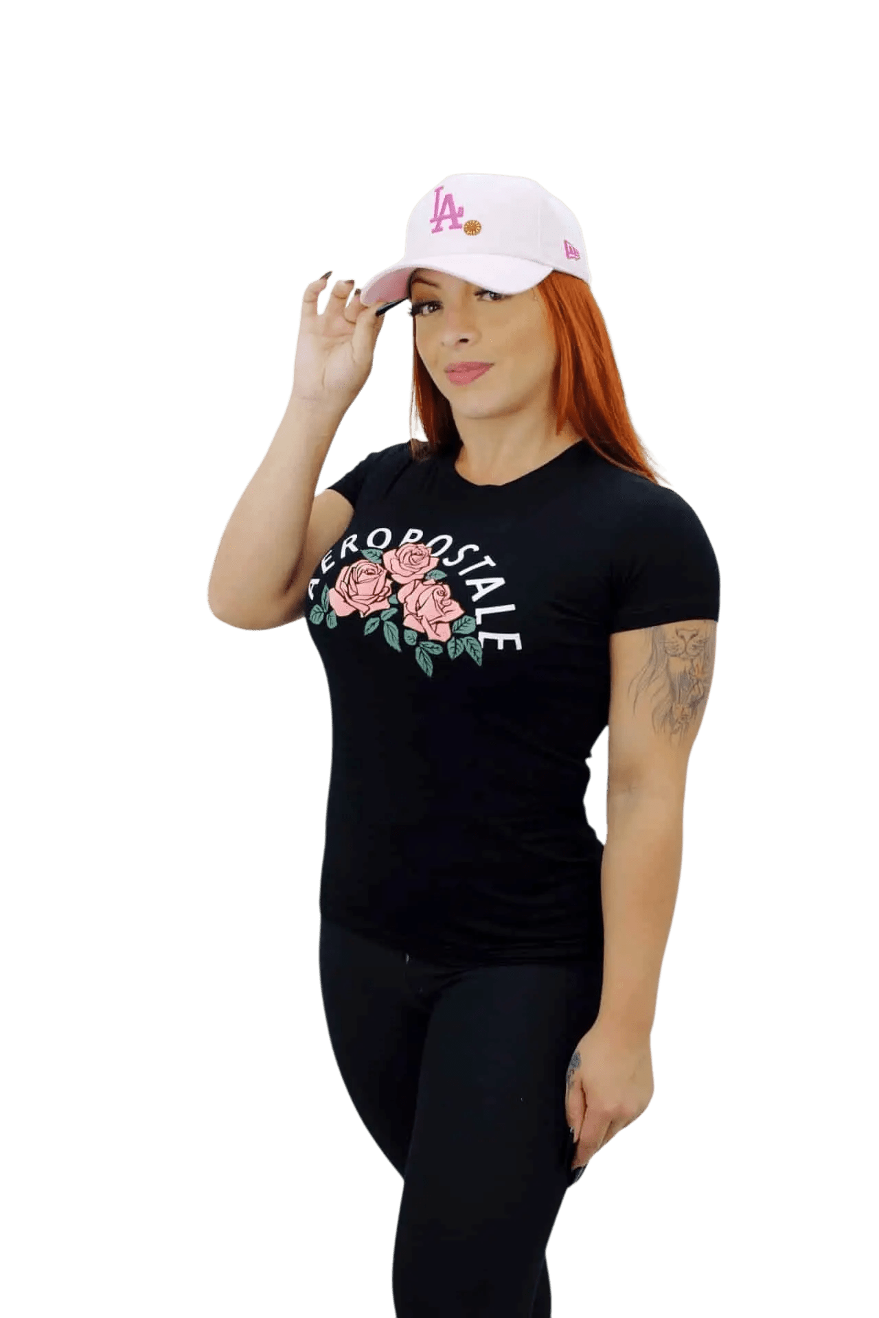 Camiseta Feminina Aeropostale - Preta - Florida - Ale Imports