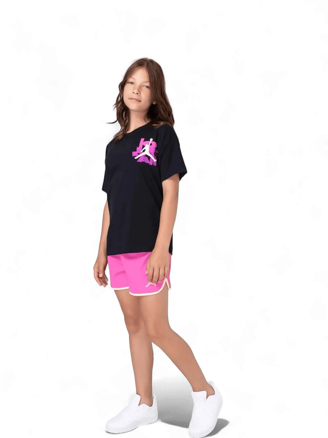 Camiseta Jordan Dunk Graphic, feminina juvenil - Preta - Ale Imports