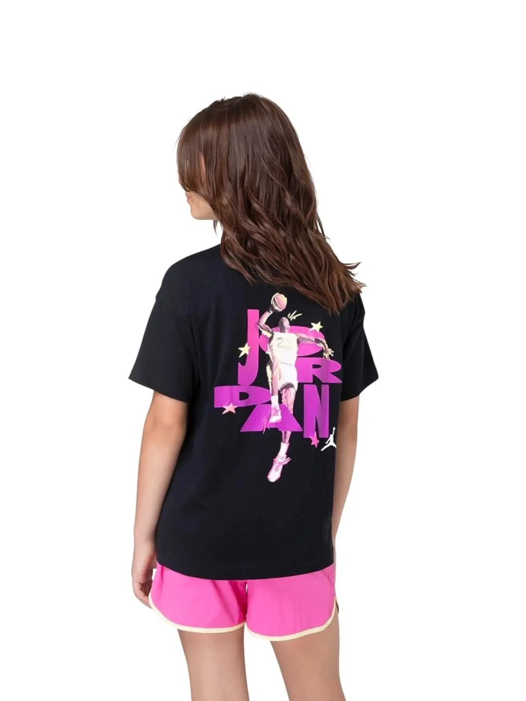 Camiseta Jordan Dunk Graphic, feminina juvenil - Preta - Ale Imports