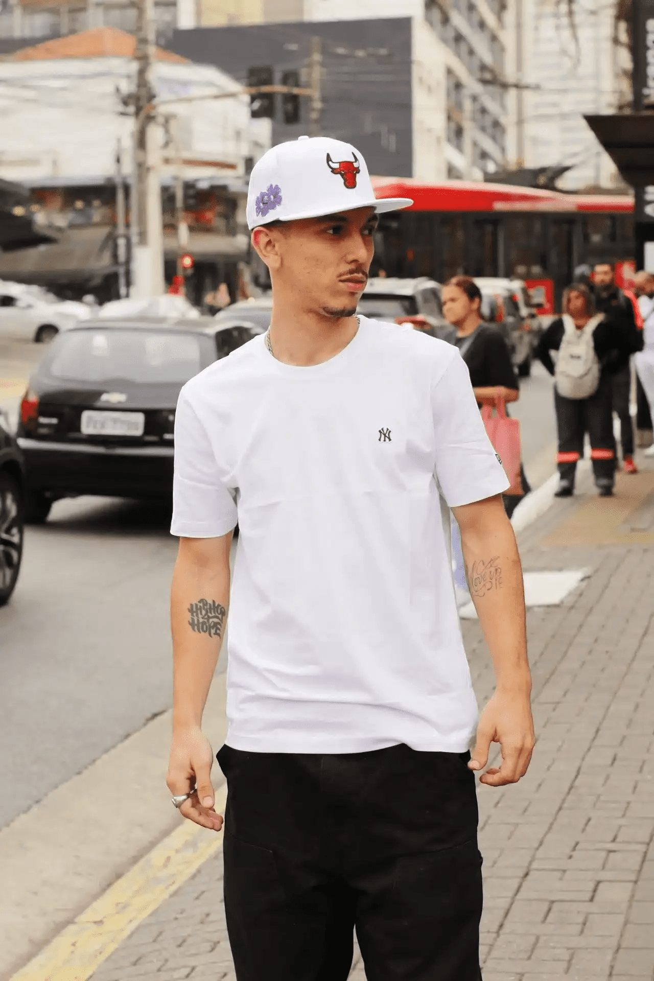Camiseta New Era Masculina Mlb New York Yankees - Branca - Ale Imports