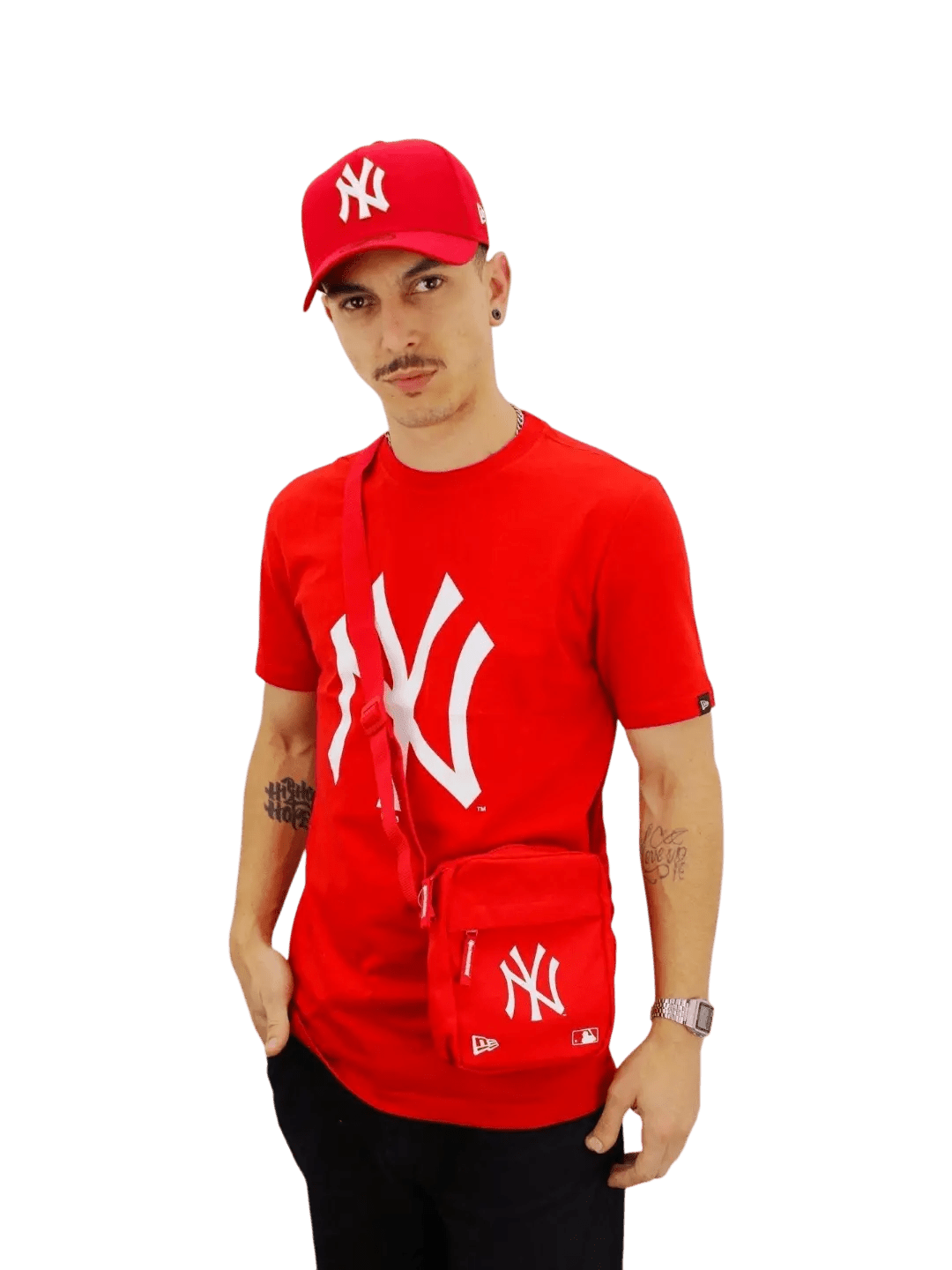 Camiseta New era, Masculina MLB New York Yankees - Vermelha - Ale Imports