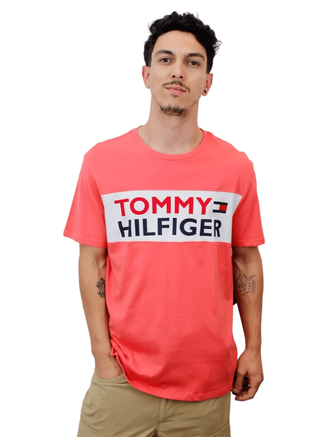 Camiseta tommy hilfiger - Laranja - Ale Imports