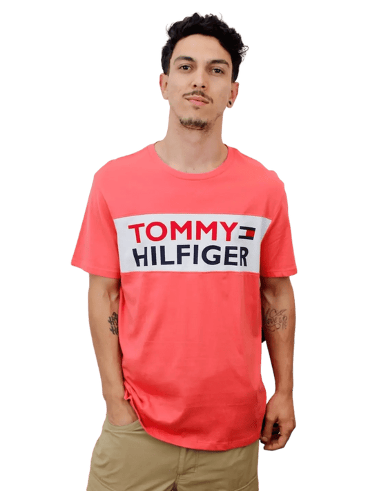 Camiseta tommy hilfiger - Laranja - Ale Imports