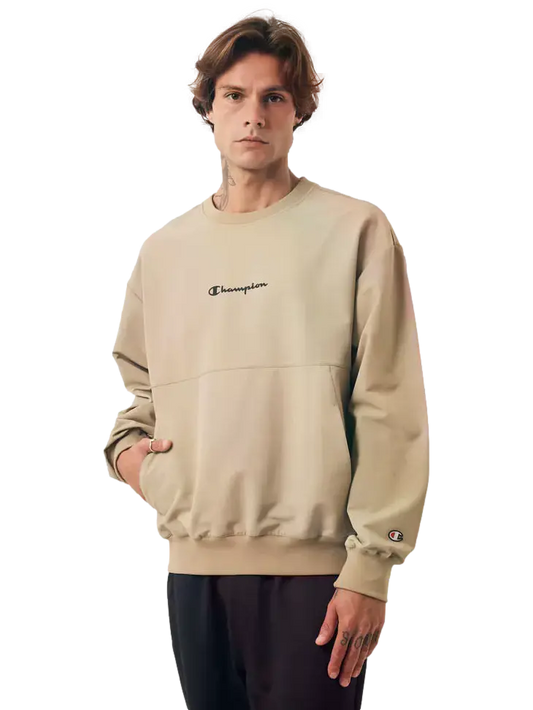 Moletom Champion Bege Masculino Hidro-Repelente Premium Conforto Active Ale Imports