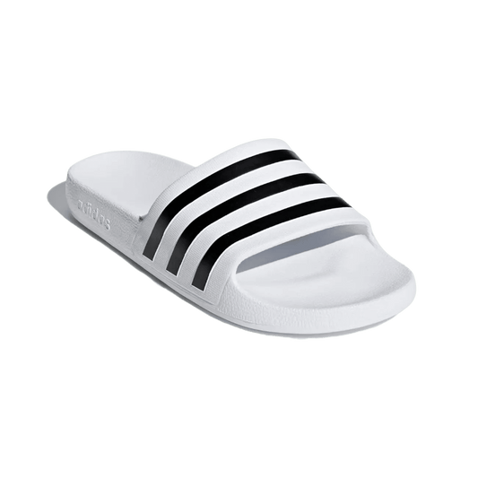 Chinelo Adidas Adilette Aqua Masculino - Branco + Preto - Ale Imports