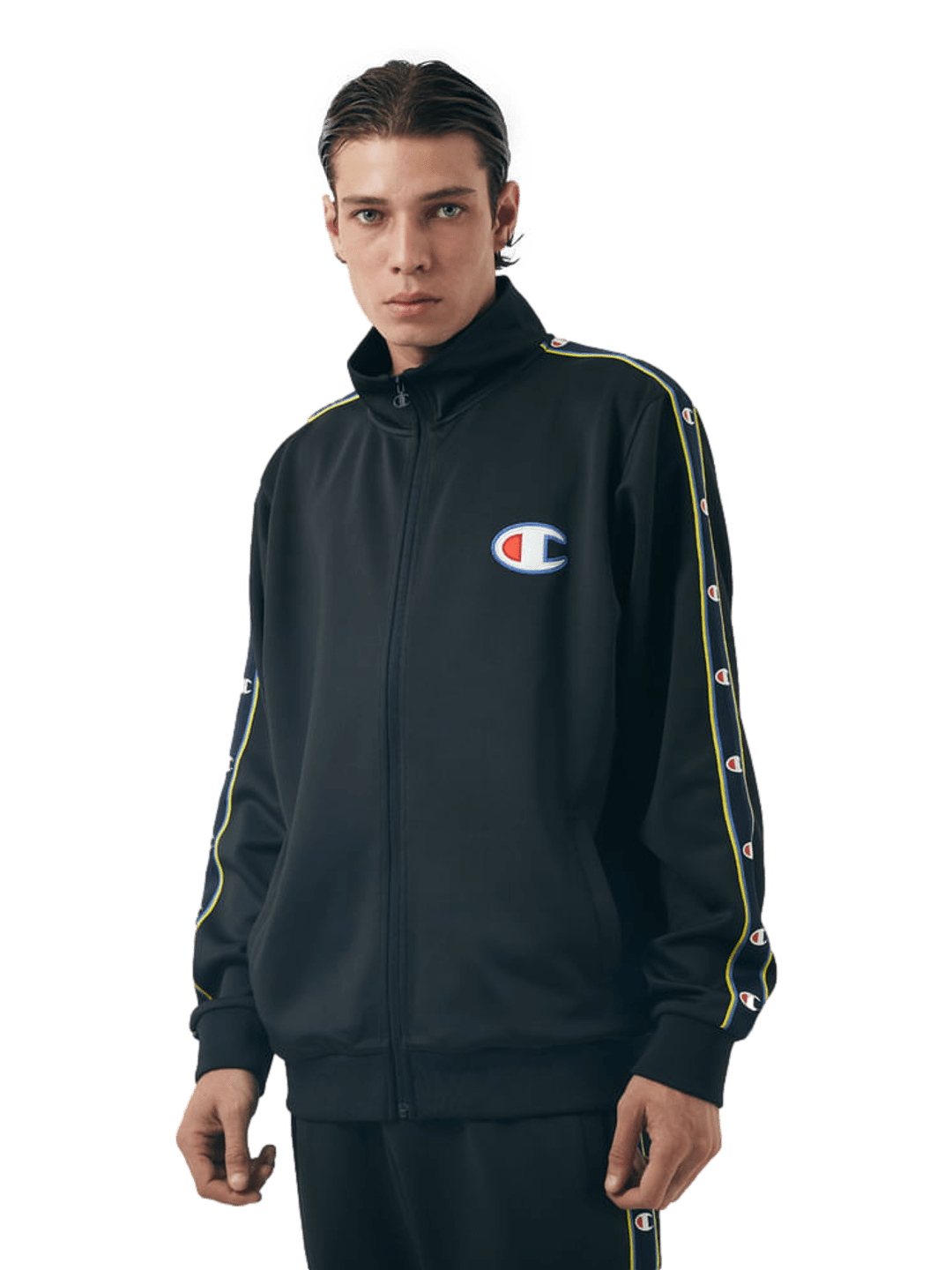 Conjunto Agasalho Champion Active Tracksuit C Tape — Preto - Ale Imports