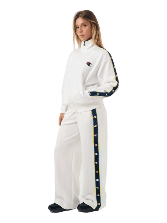 Conjunto Agasalho Feminino Champion Active C Tape - Branco- LTKF001B - Ale Imports
