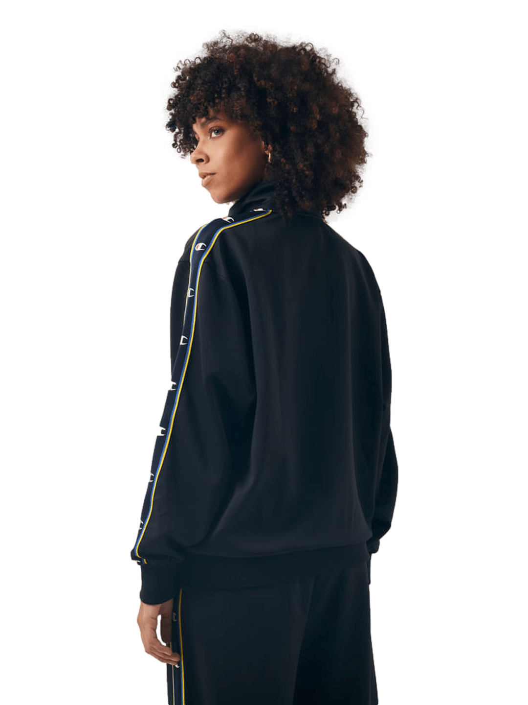 Conjunto Agasalho Feminino Champion Active C Tape - Preto- LTKF001B - Ale Imports