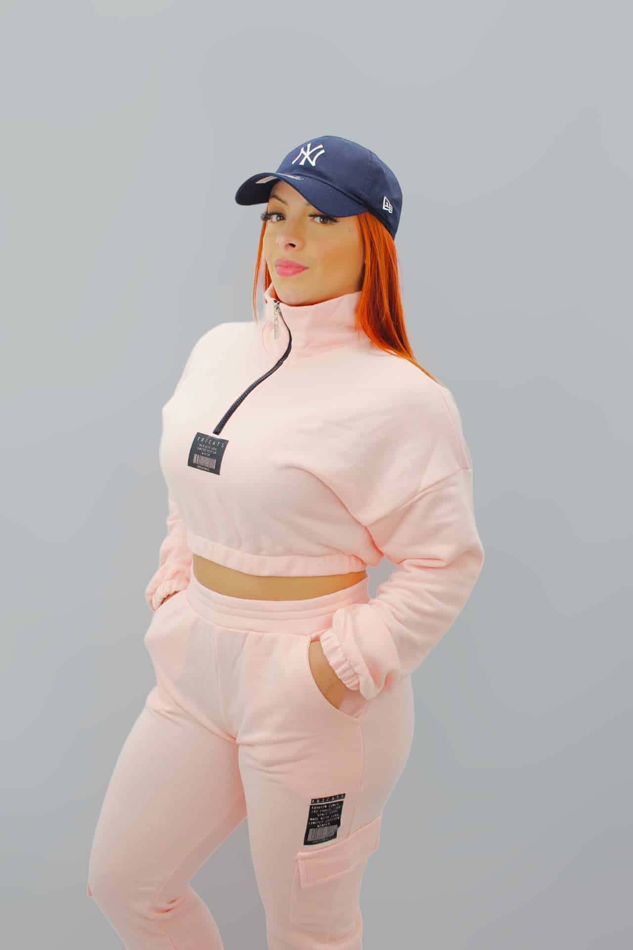 Conjunto moletom Feminino Tricats - Ale Imports