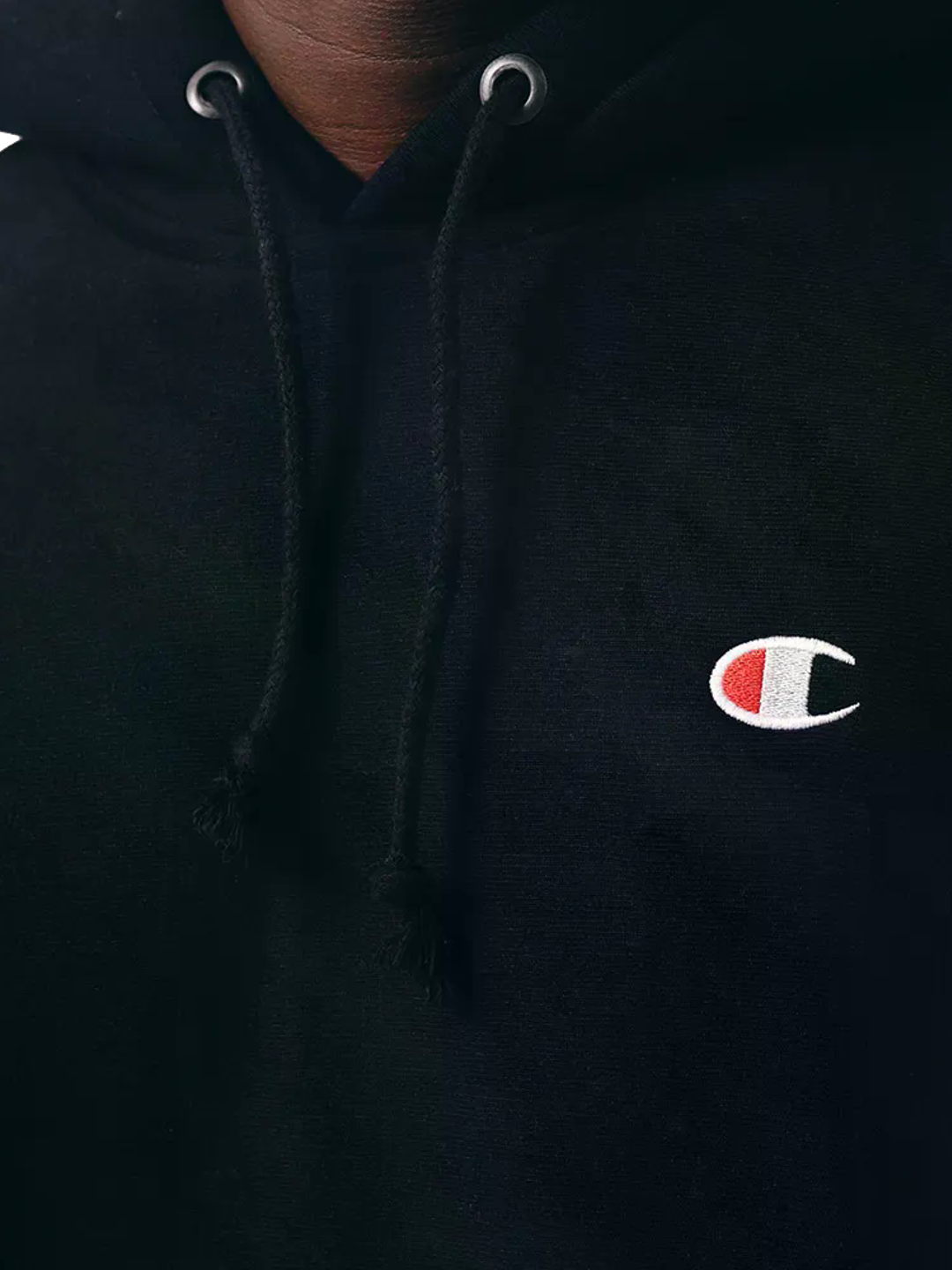 Moletom Champion Reverse Weave C Embroidery -preto - GF68B