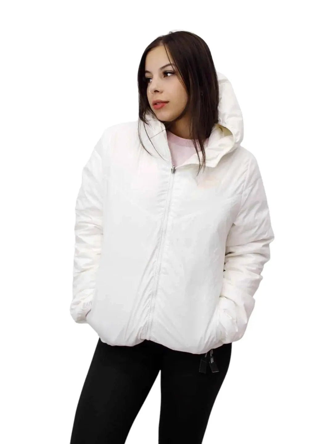 Jaqueta Nike Feminina Dupla face - Bobojaco - Bege - Ale Imports
