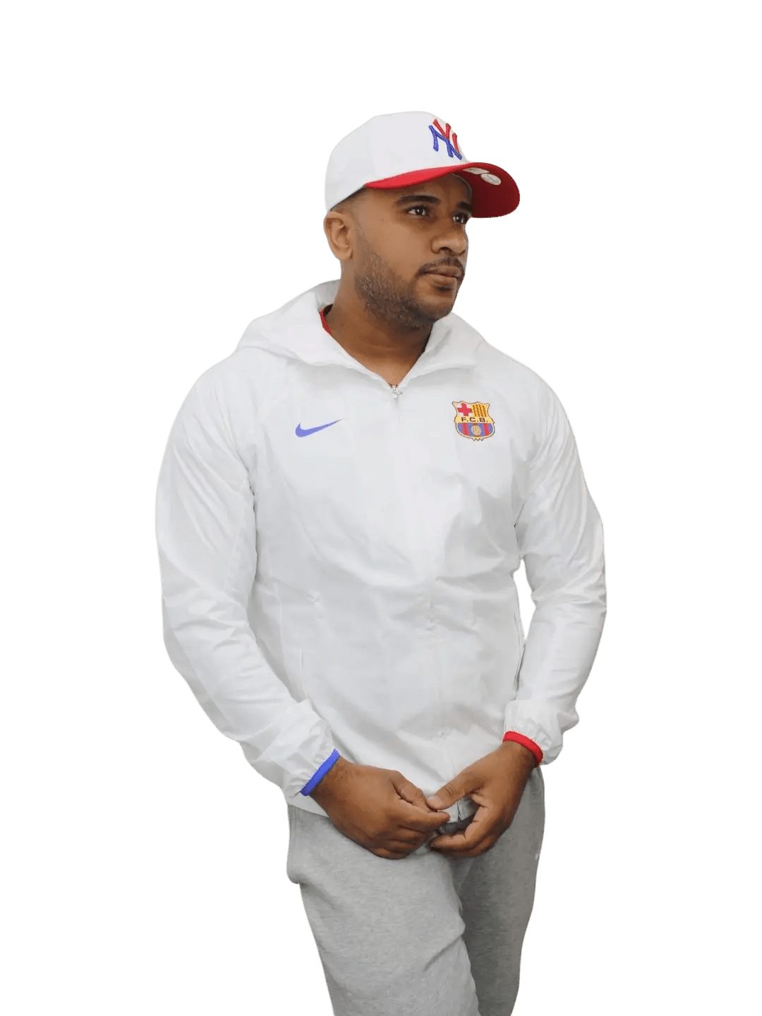 Jaqueta Nike Masculina FC Barcelona - Branca - Ale Imports