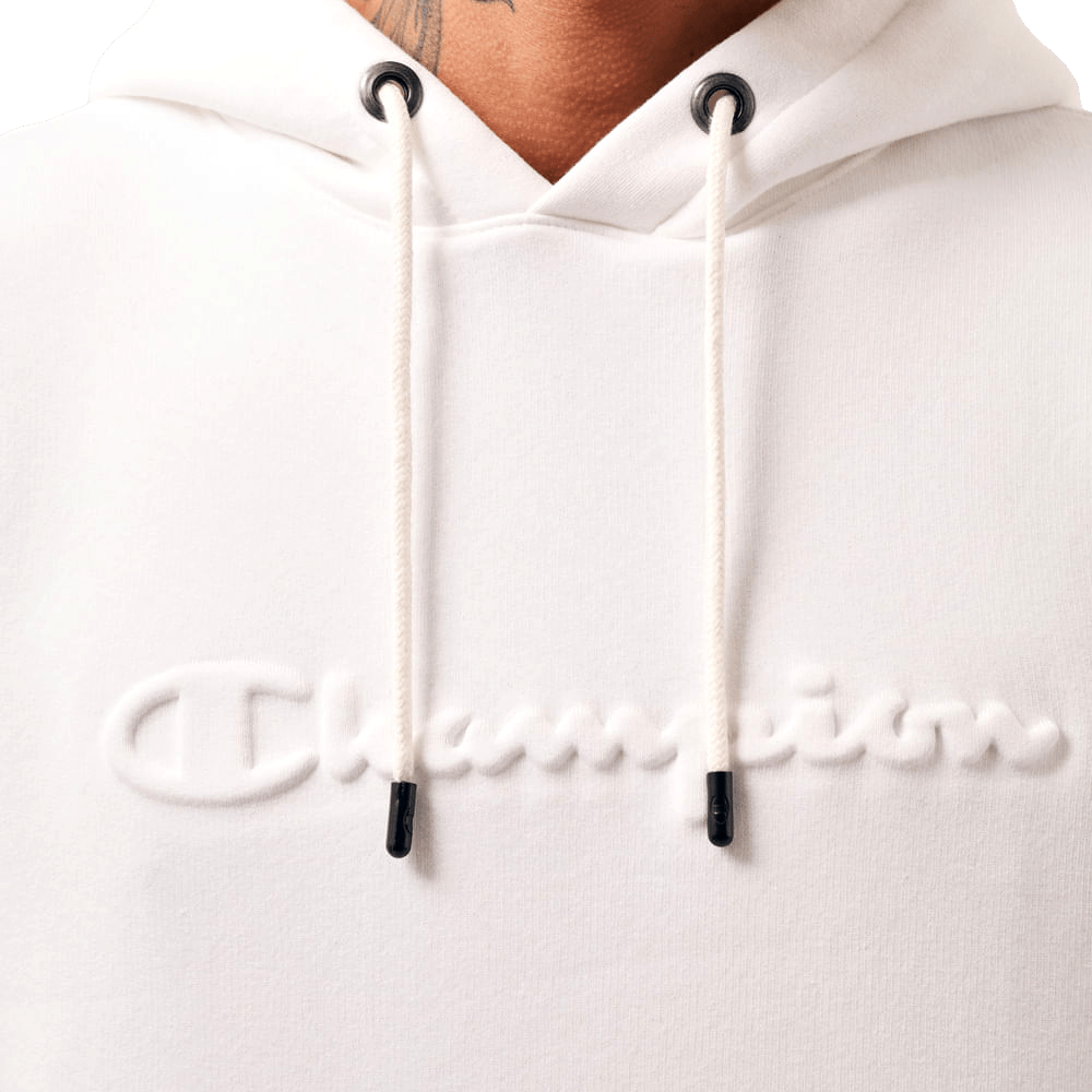 Moletom Canguru Champion Life Embossing — Branco - Ale Imports