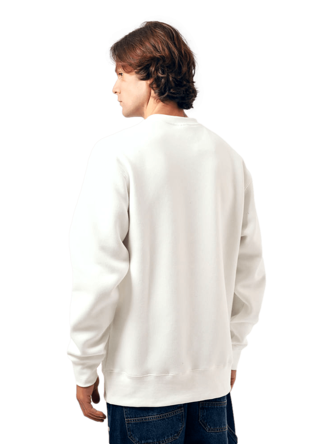 Moletom Careca Champion Masculino C Logo Bordado — Branco -GF371B - Ale Imports