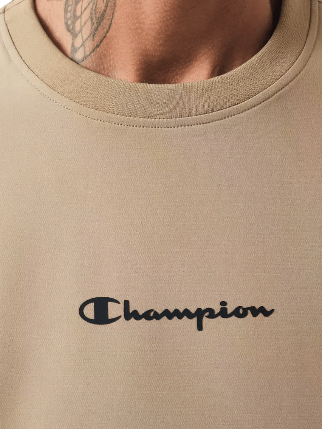 Moletom Champion Bege Masculino Hidro - Repelente Premium Conforto Active - Ale Imports