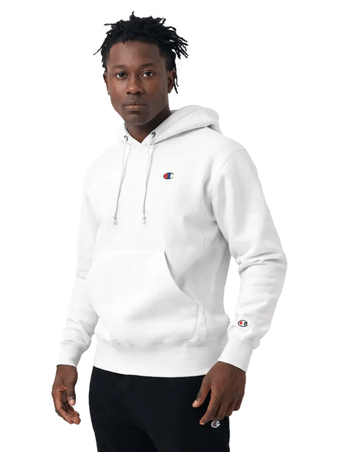 Moletom Champion Masculino Reverse Weave C Embroidery - Branco - Ale Imports