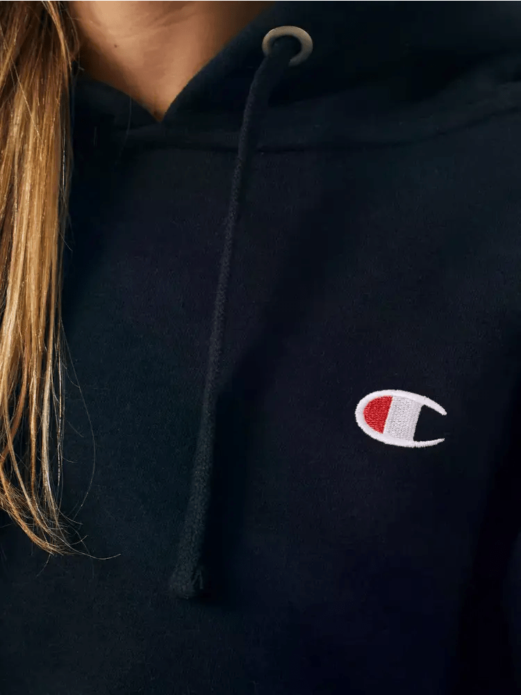 Moletom Cropped Champion Feminino Preto - Ale Imports