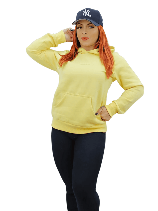 Moletom Feminino Canguru Tricats - Amarelo - Ale Imports