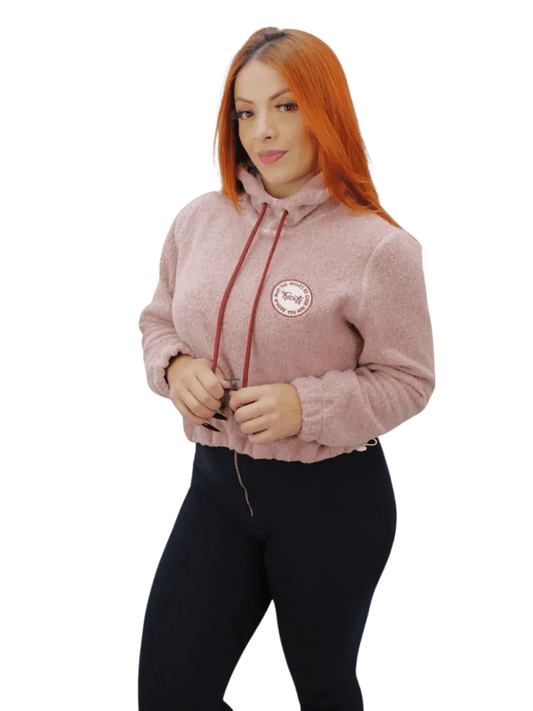 Moletom Feminino Canguru Tricats - Rosa - Ale Imports