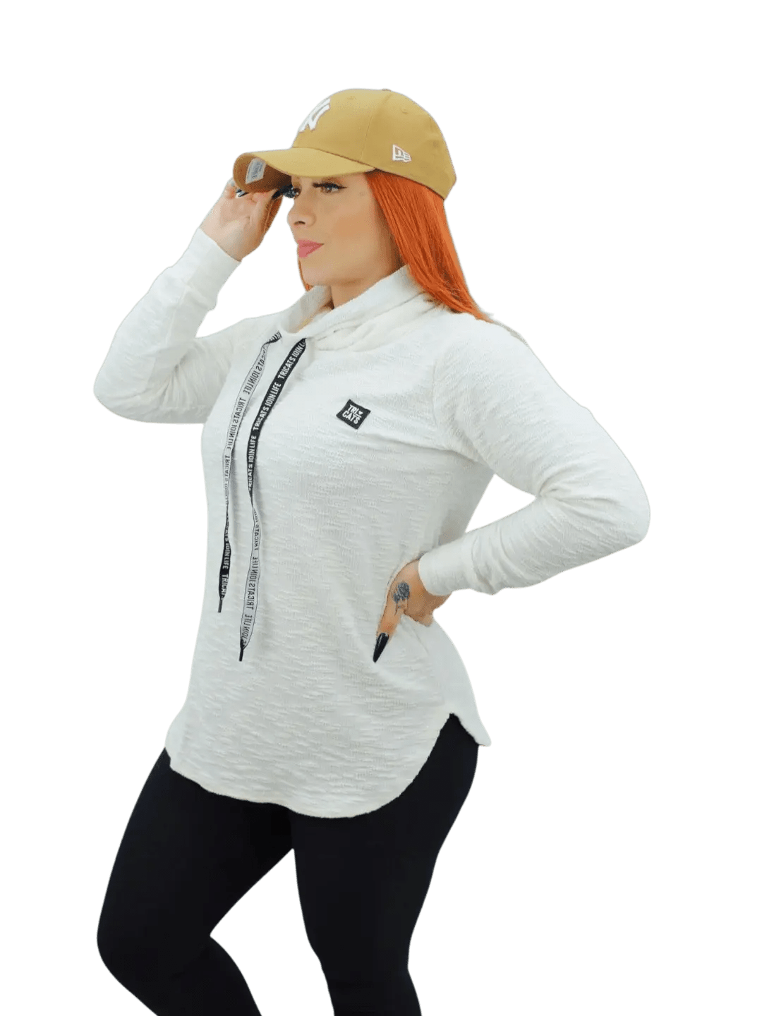 Moletom Feminino Tricats - Branco - Ale Imports