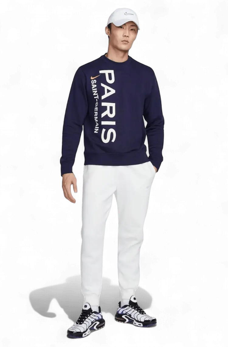 Moletom Nike PSG Masculino Azul Marinho | Oficial Paris Saint - Germain - Ale Imports