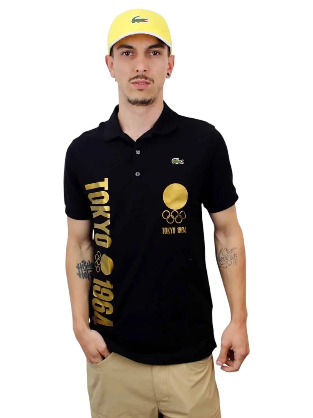 Polo Lacoste Olímpiadas Tokyo Masculina - Preta - Ale Imports
