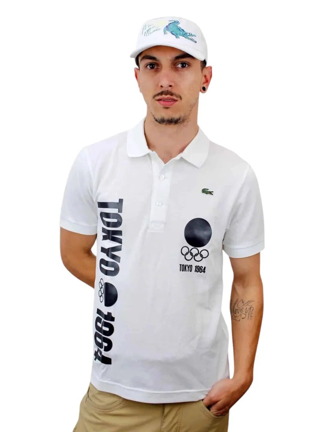 Polo Lacoste Sport Heritage Olímpiadas Tokyo Masculina - Branca - Ale Imports