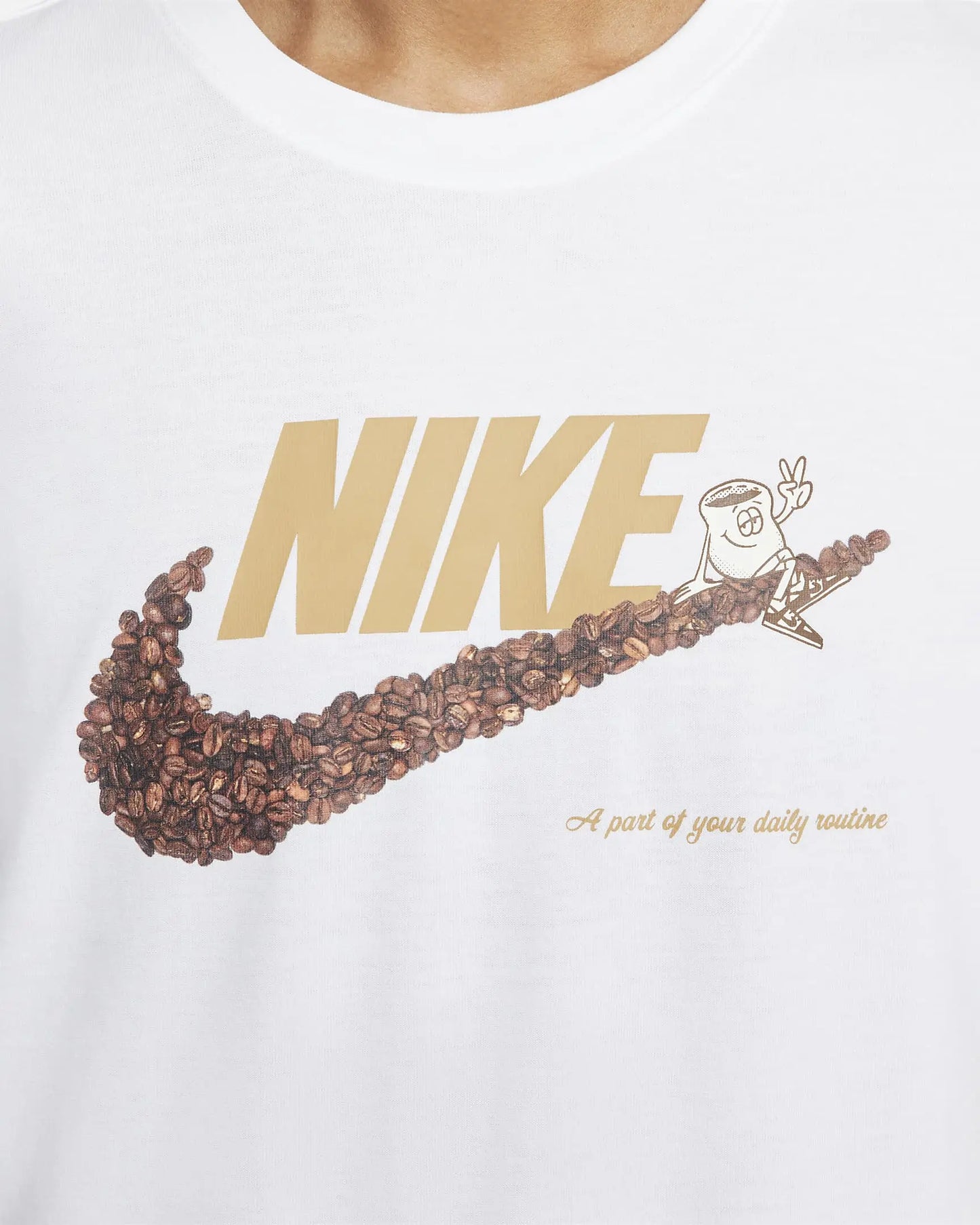 Camiseta Nike Masculina - Café - Branca - Ale Imports