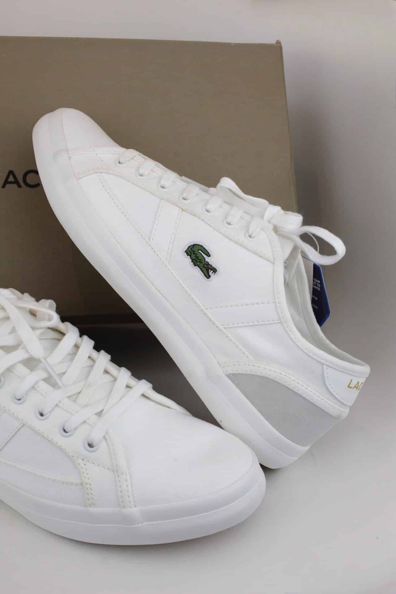 Tênis Lacoste Masculino Sideline - Bege - Ale Imports